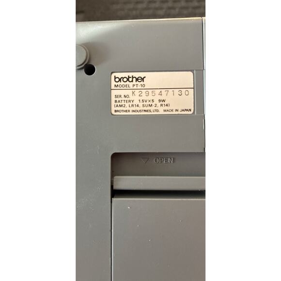 Vintage Brother P Touch Model PT-10 Electronic Labeling System - Picture 4 of 10